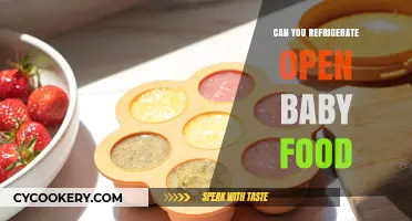 Refrigerating Open Baby Food: Safety Tips and Storage Guidelines