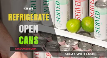 Refrigerating Open Cans: Best Practices for Food Safety and Freshness