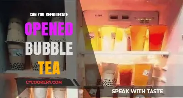 Refrigerating Opened Bubble Tea: Tips for Freshness and Flavor Preservation