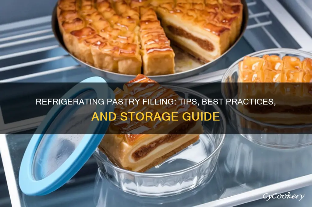 can you refrigerate pastry filling