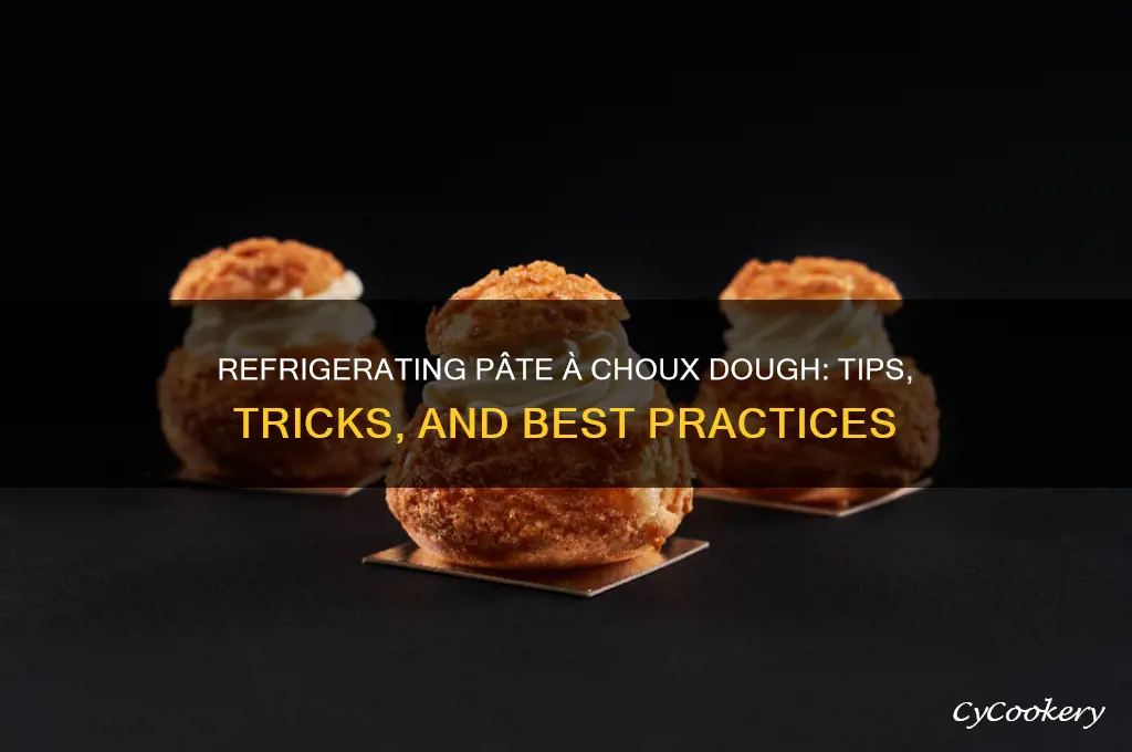 can you refrigerate pate a choux dough