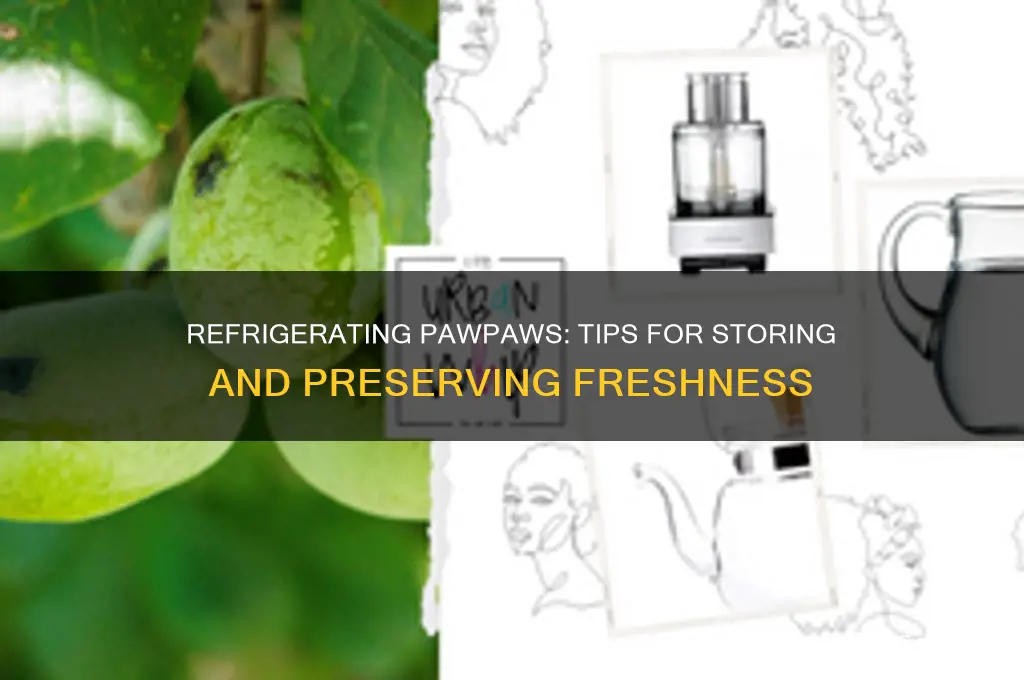 can you refrigerate pawpaws