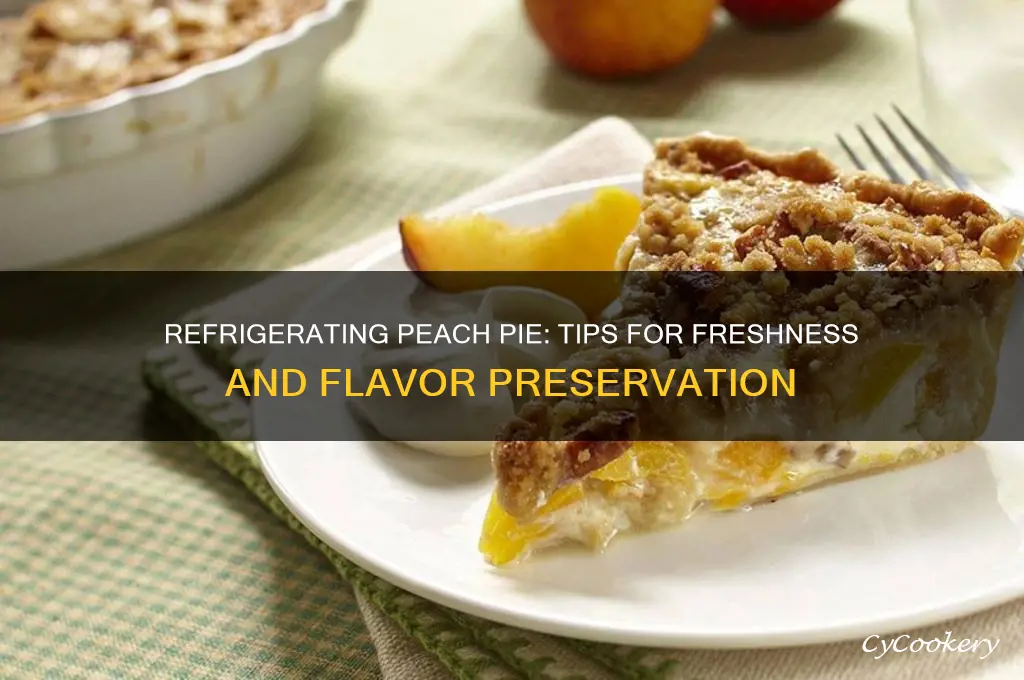 can you refrigerate peach pie