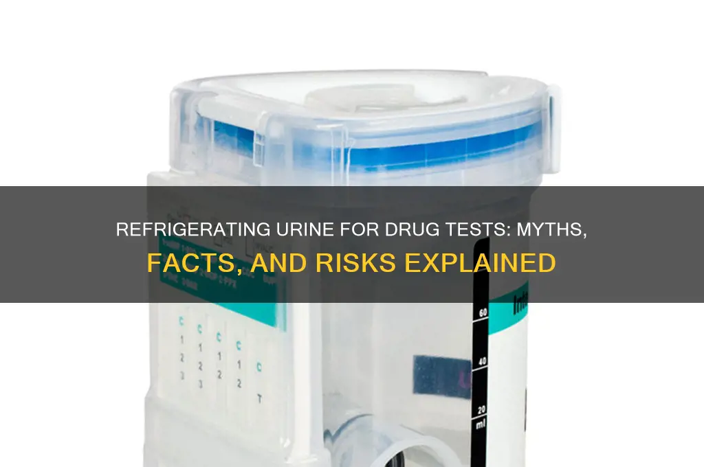 can you refrigerate pee for a drug test