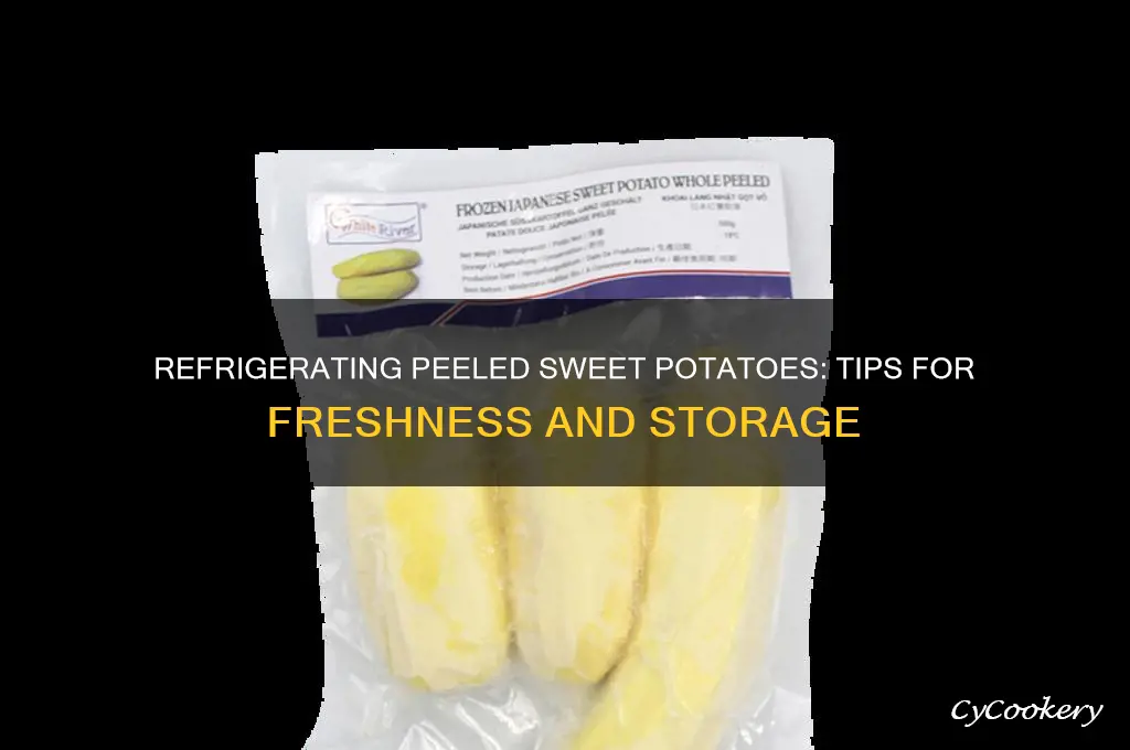 can you refrigerate peeled sweet potatoes