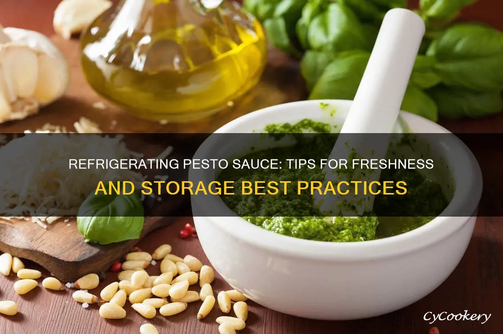 can you refrigerate pesto sauce
