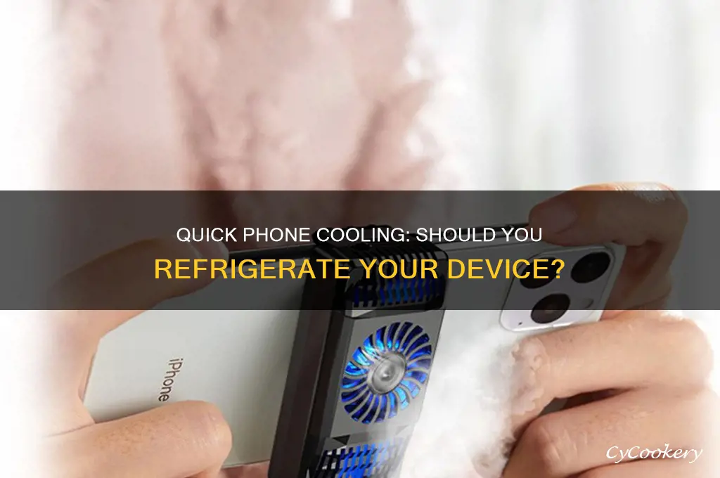 can you refrigerate phone quickly cool it