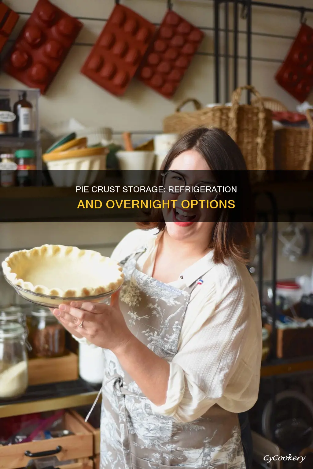 can you refrigerate pie crust in the pan overrnight