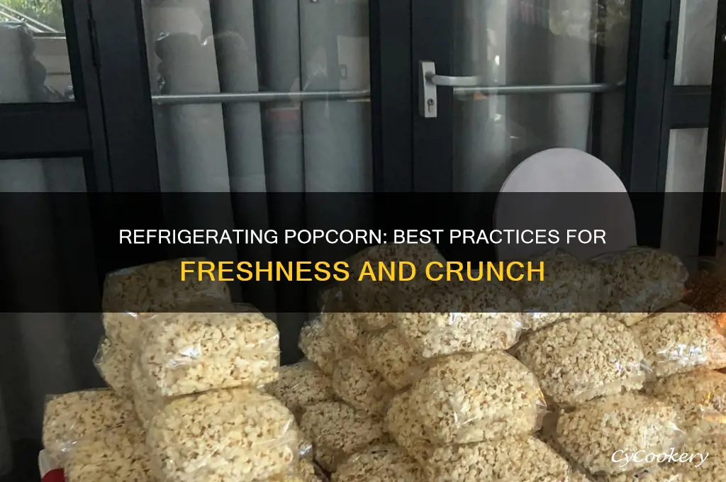 can you refrigerate popcorn