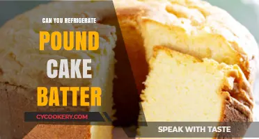 Refrigerating Pound Cake Batter: Tips for Perfect Results Every Time