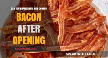 Refrigerating Pre-Cooked Bacon: Safe Storage Tips After Opening