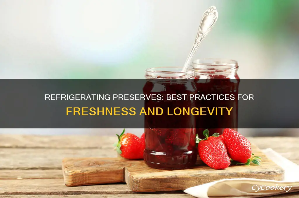 can you refrigerate preserves