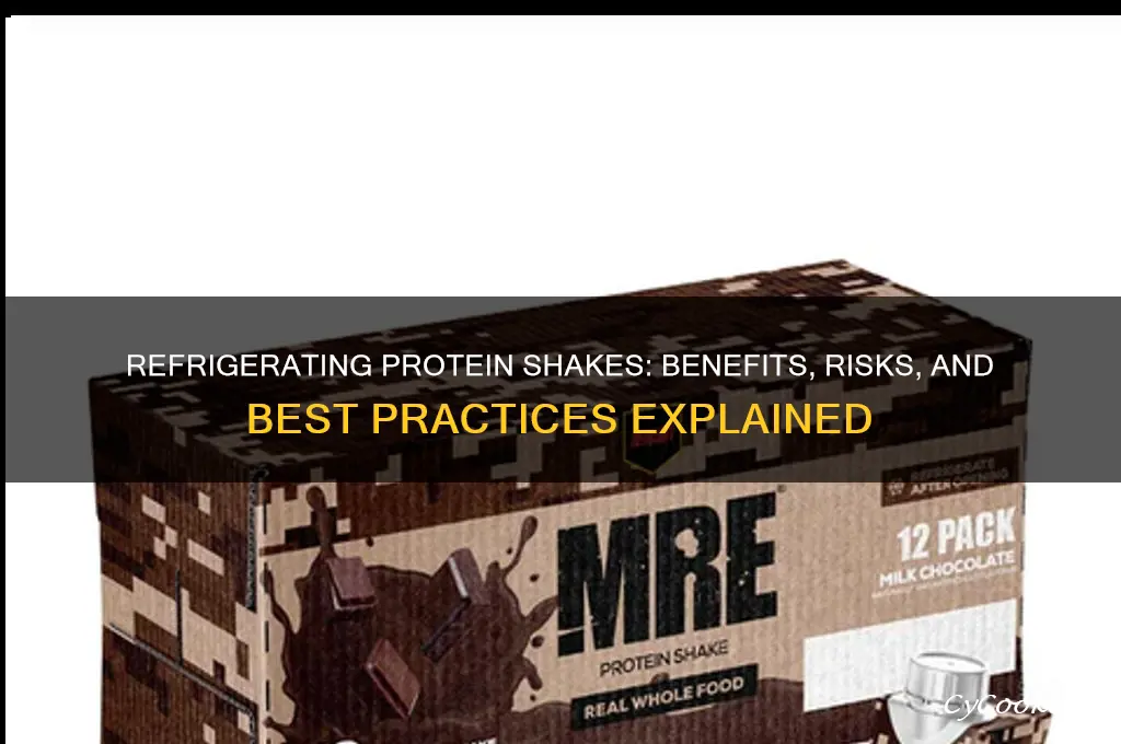 can you refrigerate protein shakes