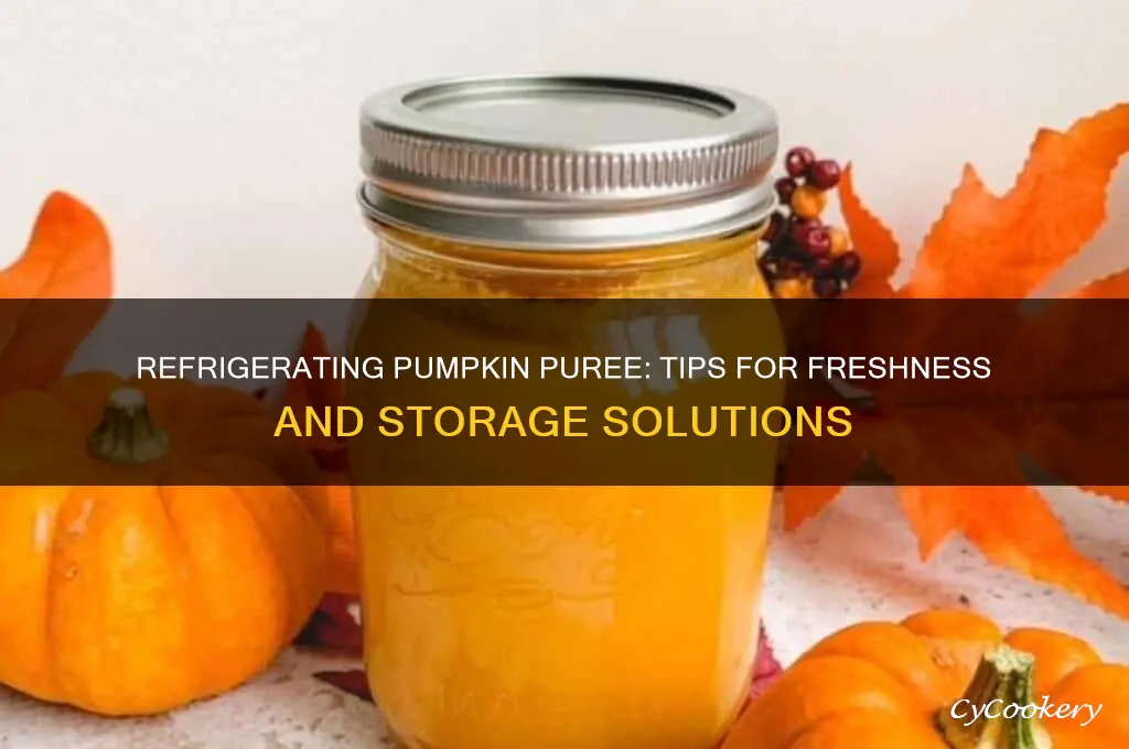 can you refrigerate pumpkin puree