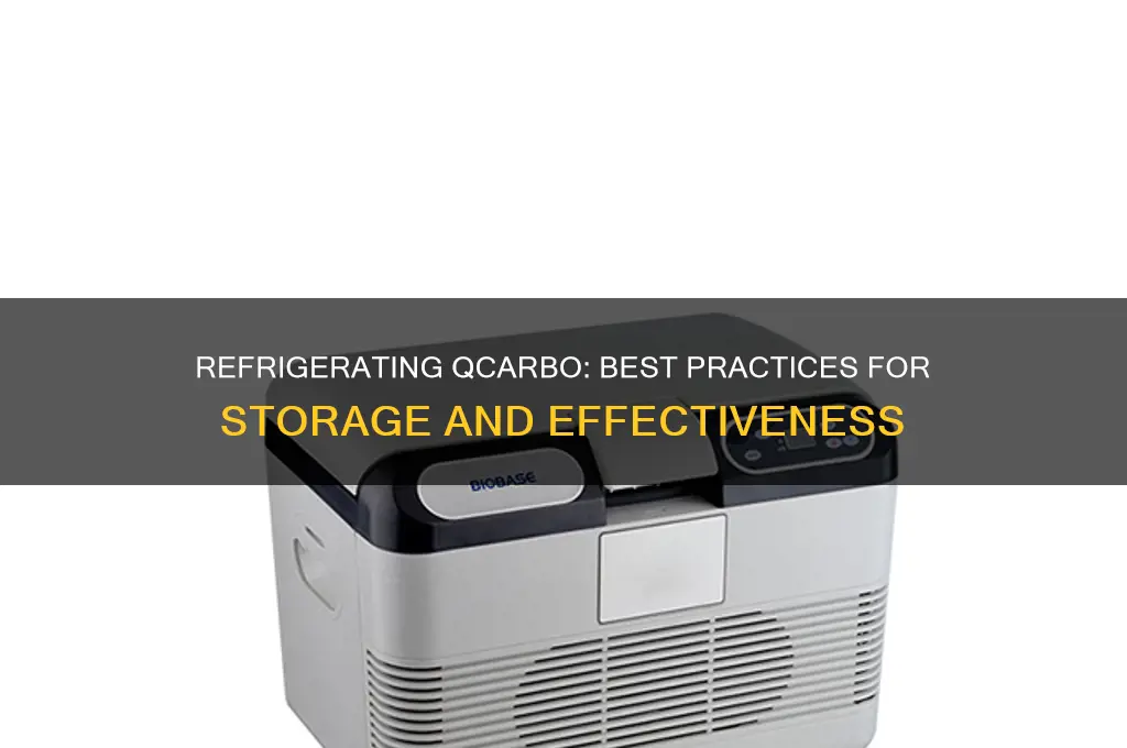can you refrigerate qcarbo