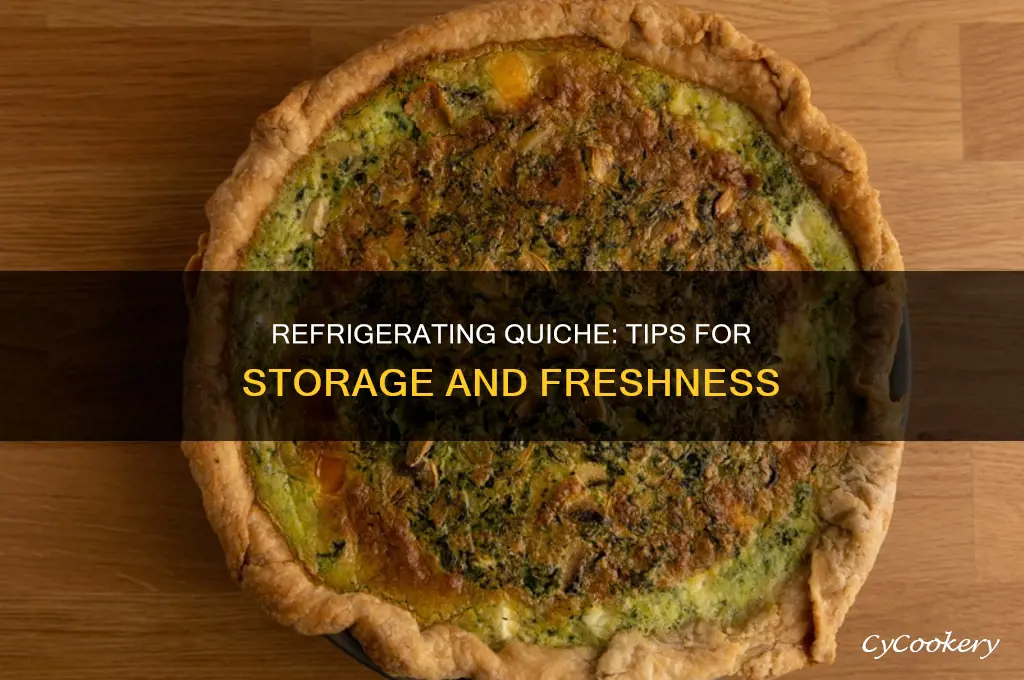 can you refrigerate quiche