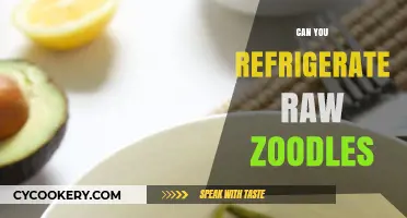 Refrigerating Raw Zoodles: Tips for Freshness and Storage