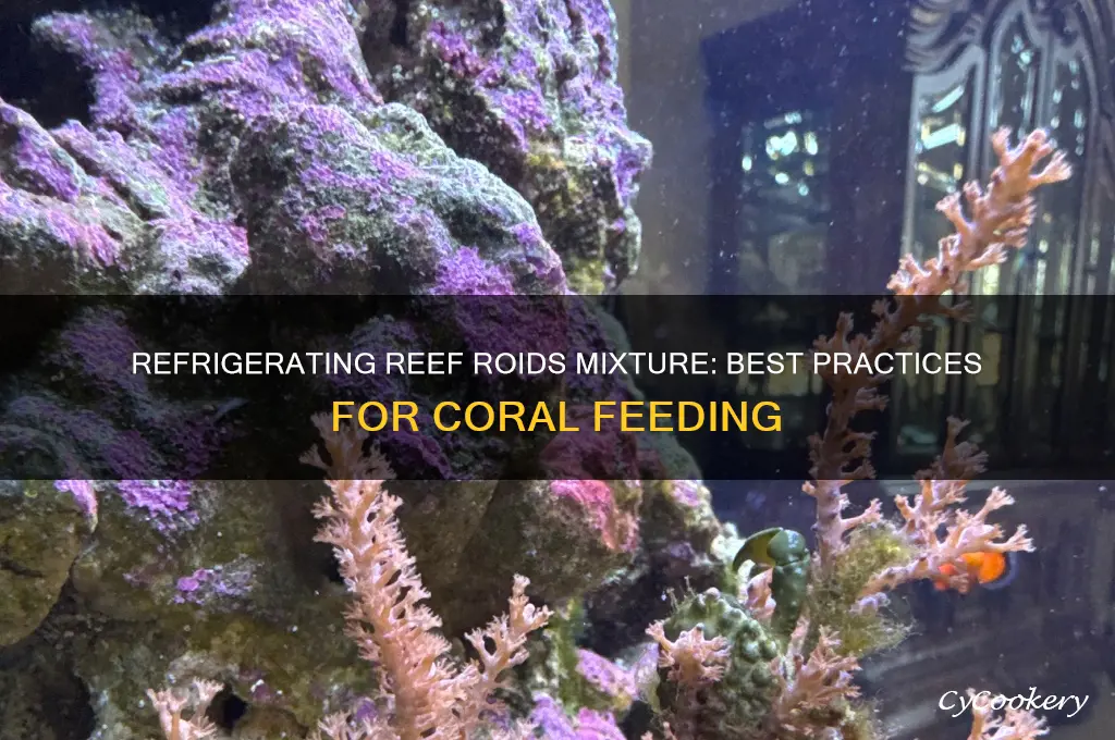 can you refrigerate reef roids mixture