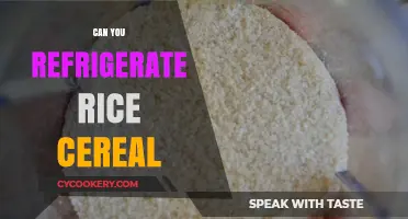 Refrigerating Rice Cereal: Safe Storage Tips for Freshness and Quality