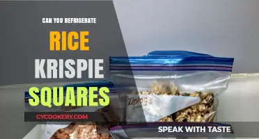 Refrigerating Rice Krispie Squares: Best Practices for Freshness and Texture