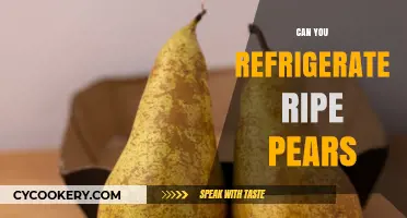Refrigerating Ripe Pears: Best Practices for Freshness and Flavor