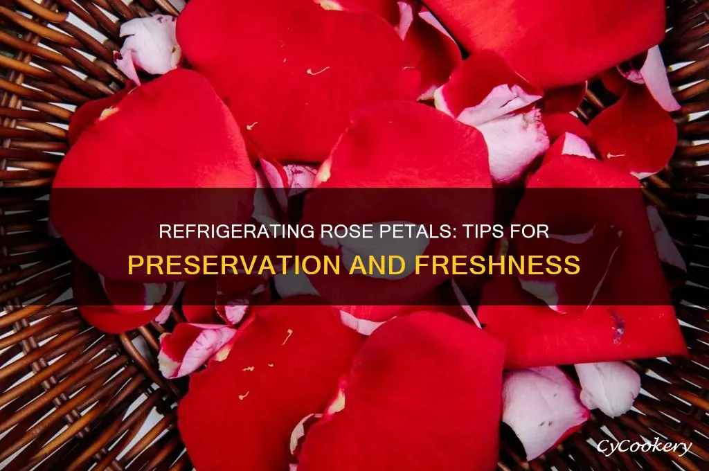 can you refrigerate rose petals