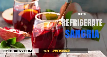 Refrigerating Sangria: Tips for Perfectly Chilled and Refreshing Flavors