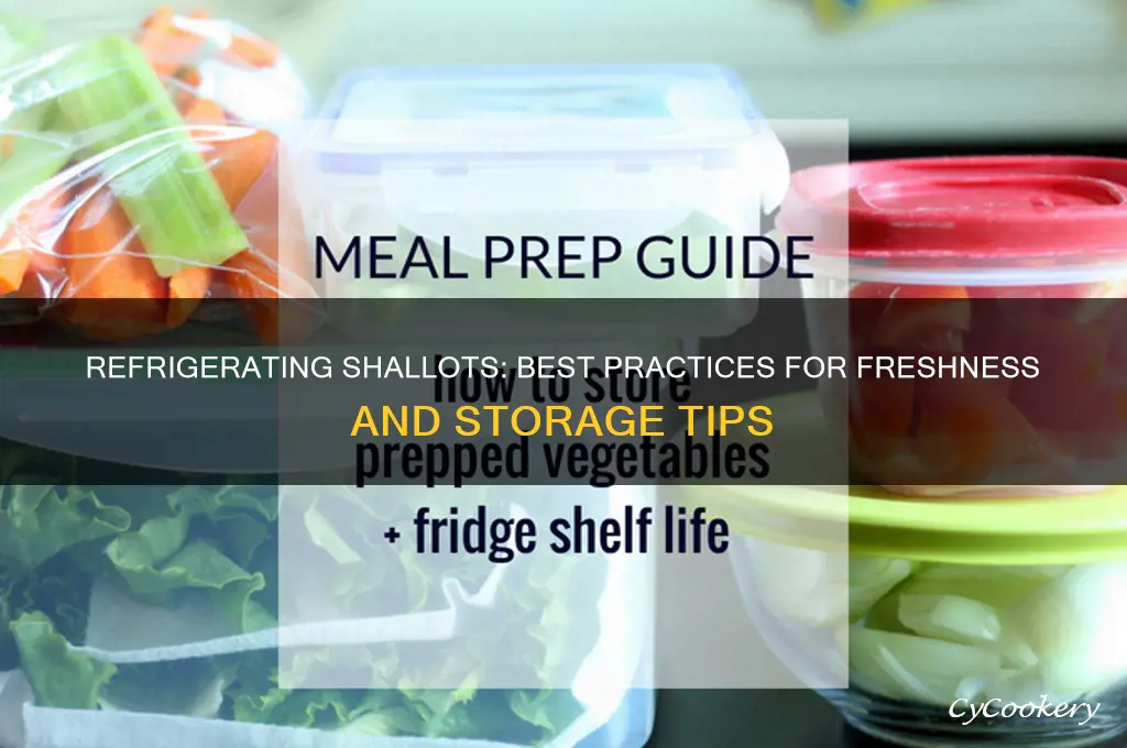 can you refrigerate shallots