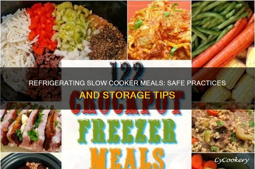 can you refrigerate slow cooker