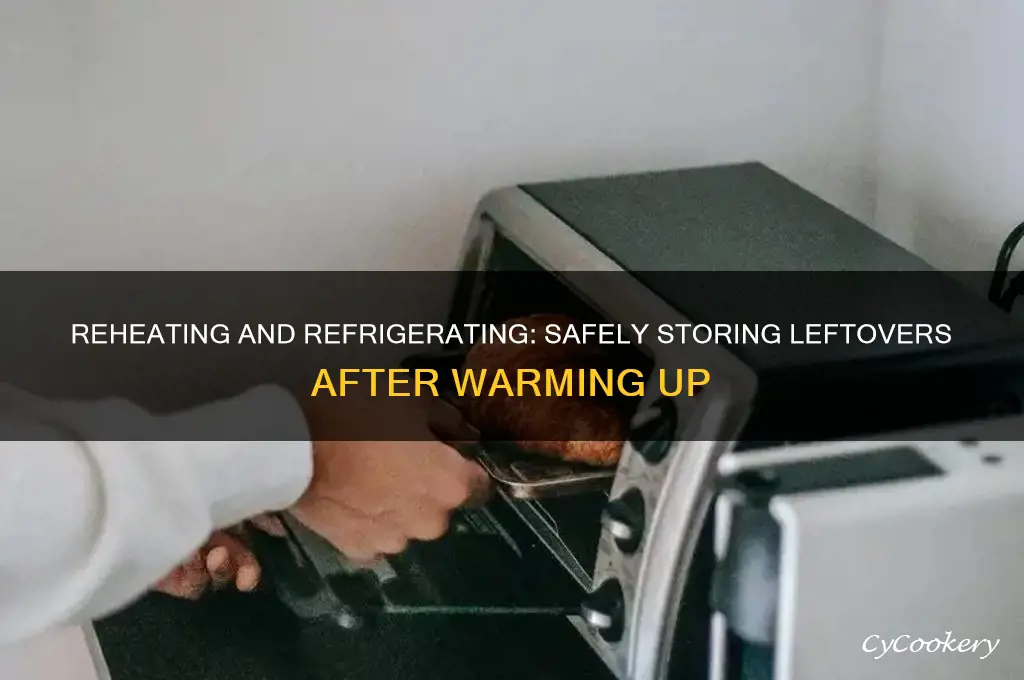 can you refrigerate something after reheating it