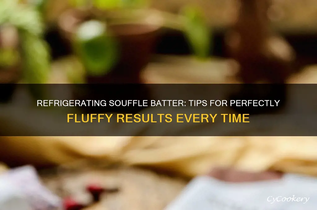 can you refrigerate souffle batter