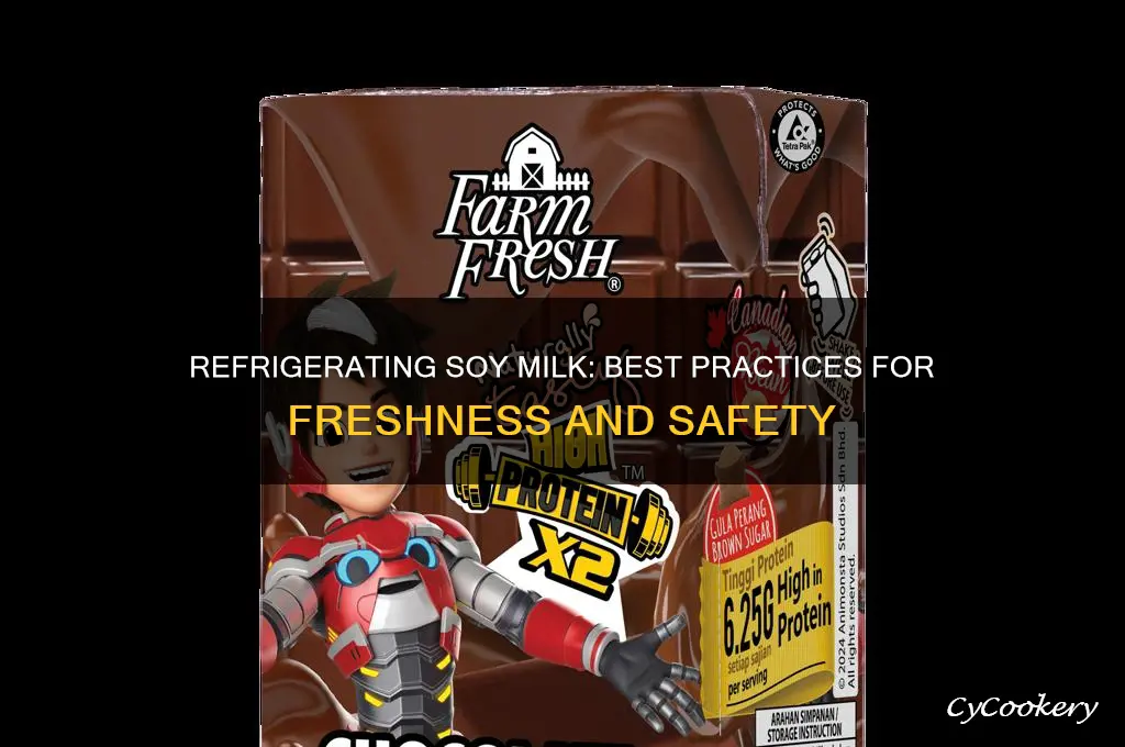 can you refrigerate soy milk