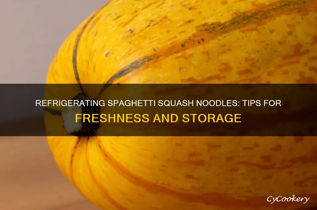 can you refrigerate spaghetti squash noodles