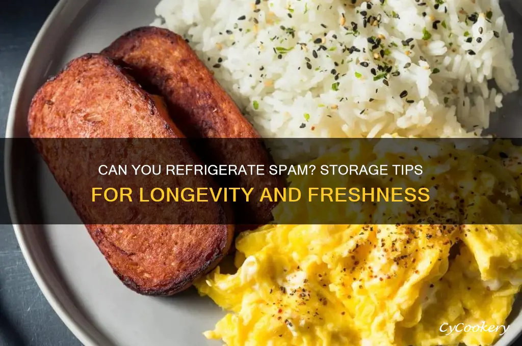 can you refrigerate spam