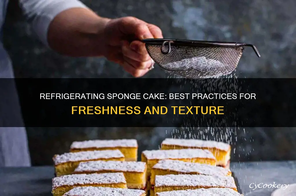 can you refrigerate sponge cake