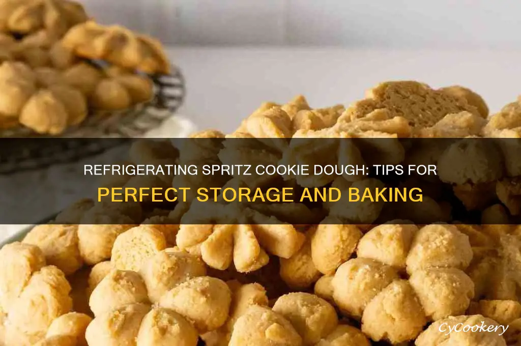 can you refrigerate spritz cookie dough