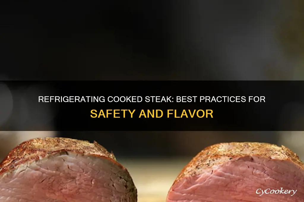 can you refrigerate steak after cooking