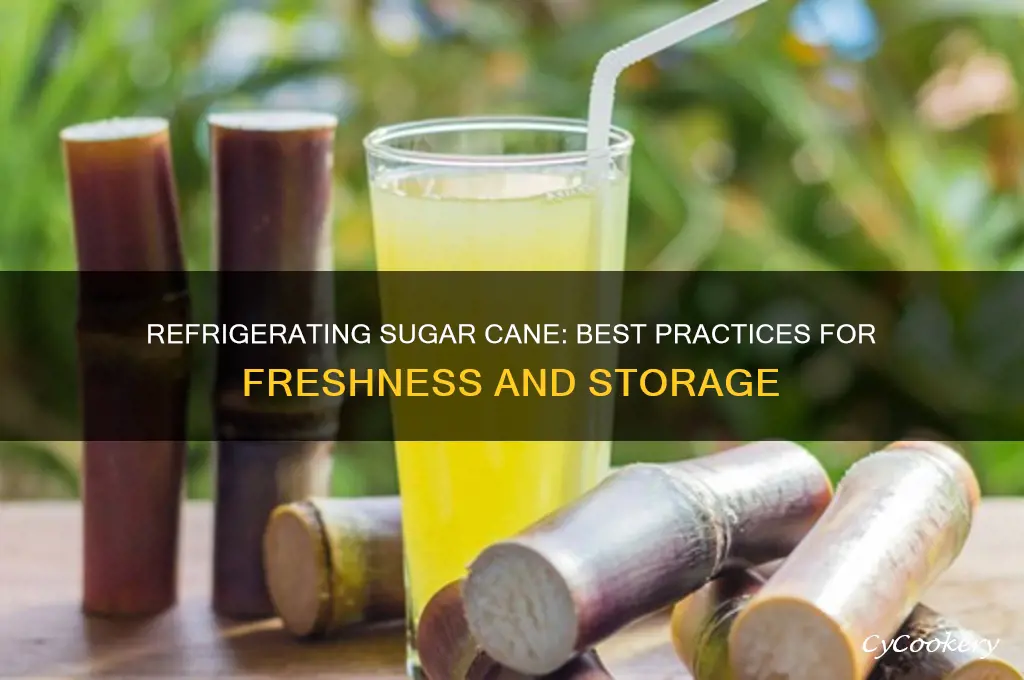 can you refrigerate sugar cane