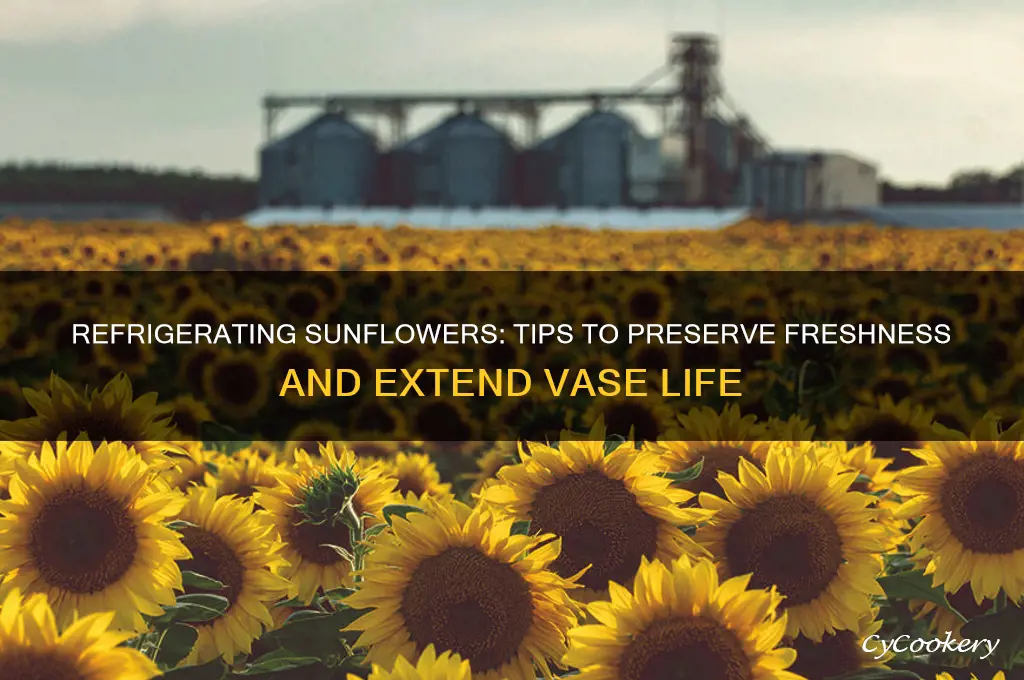 can you refrigerate sunflowers