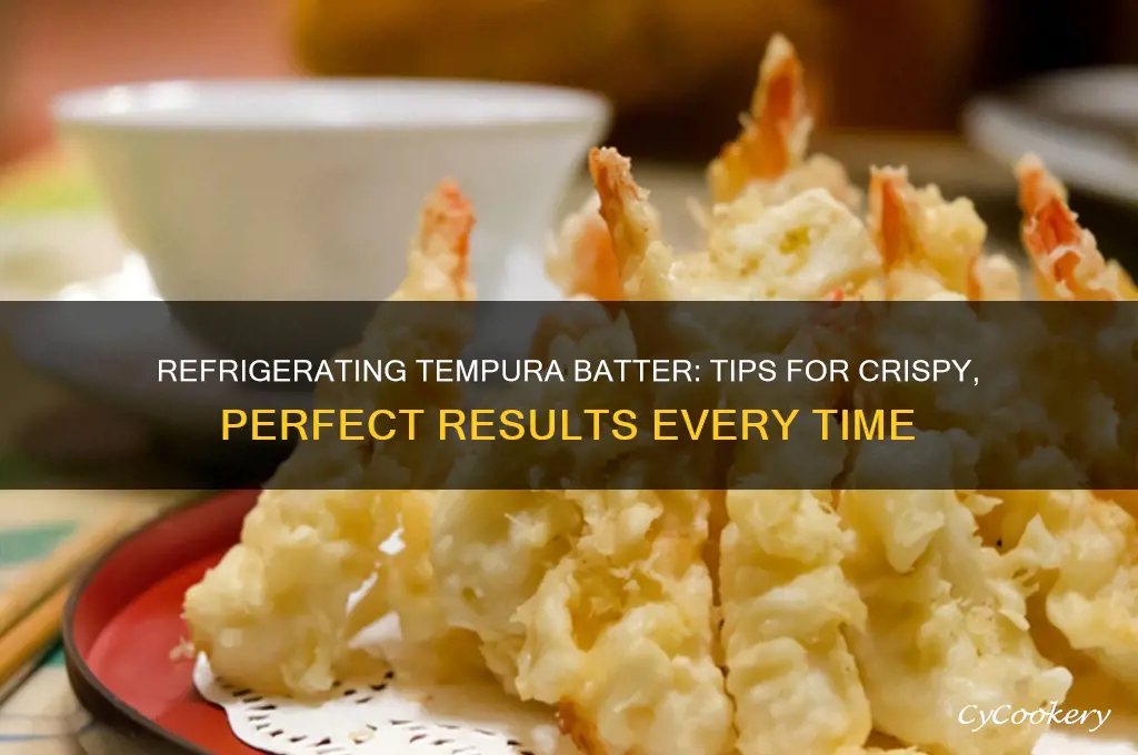 can you refrigerate tempua batter