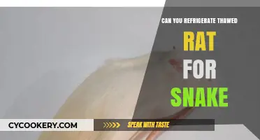Refrigerating Thawed Rat for Snakes: Safe Practices and Tips