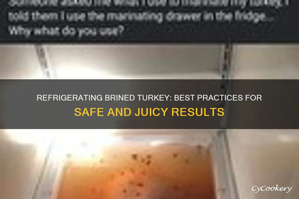 can you refrigerate turkey after brining