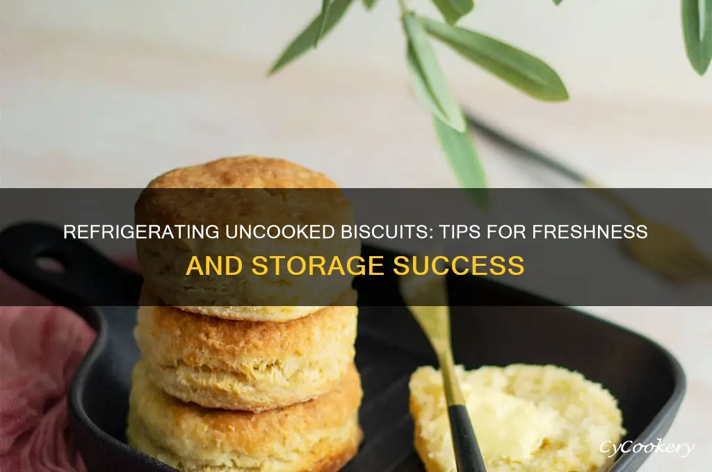can you refrigerate uncooked biscuits