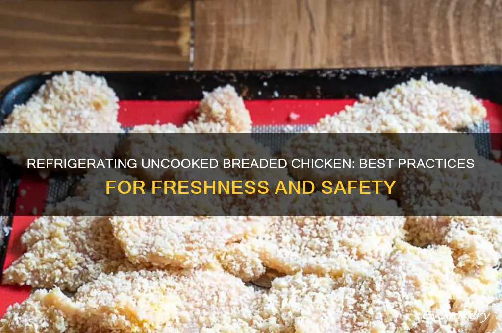 can you refrigerate uncooked breaded chicken