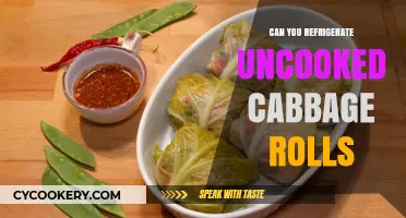 Refrigerating Uncooked Cabbage Rolls: Tips for Freshness and Storage