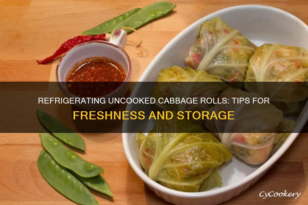 can you refrigerate uncooked cabbage rolls