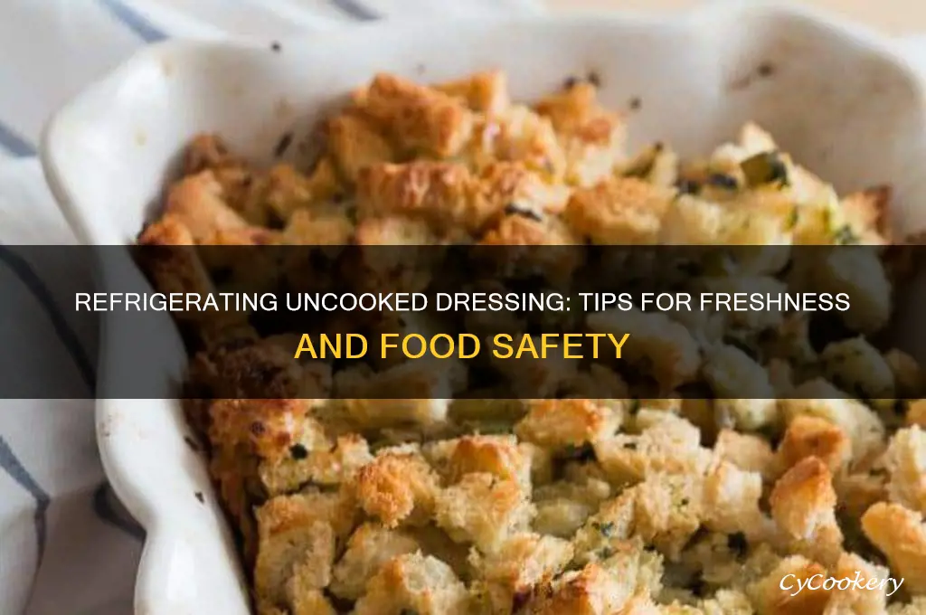 can you refrigerate uncooked dressing