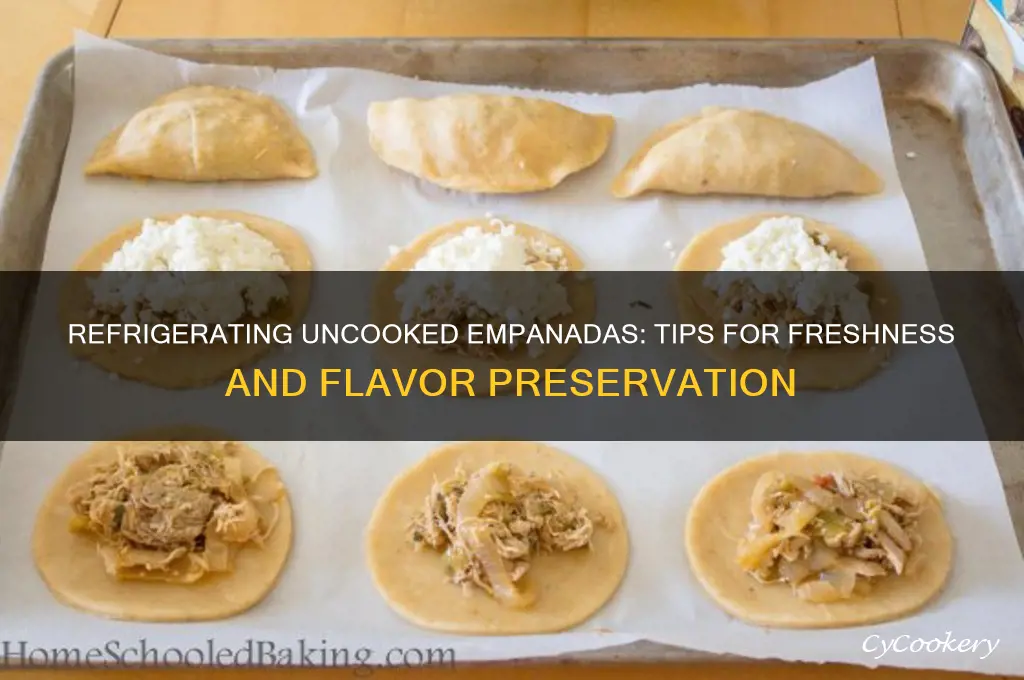 can you refrigerate uncooked empanadas