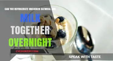 Refrigerating Uncooked Oatmeal and Milk Overnight: A Convenient Breakfast Hack?