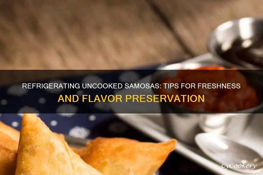 can you refrigerate uncooked samosas